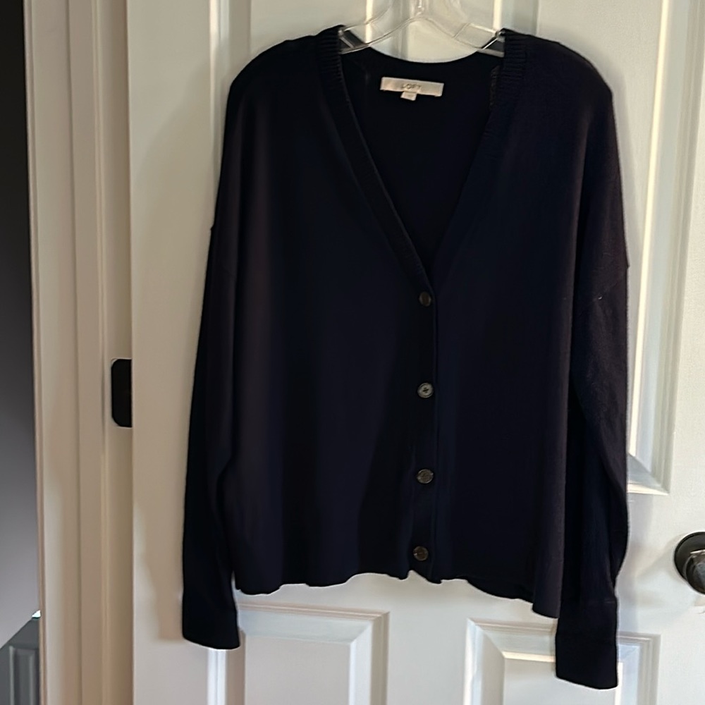 Loft Navy Cardigan